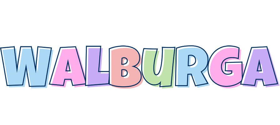 Walburga pastel logo