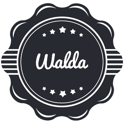 Walda badge logo