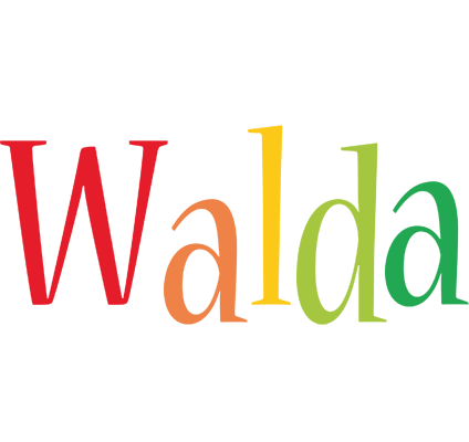Walda birthday logo