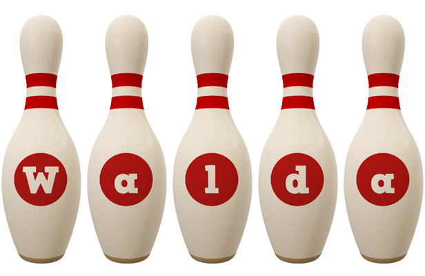 Walda bowling-pin logo
