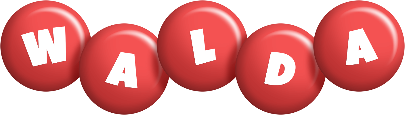 Walda candy-red logo