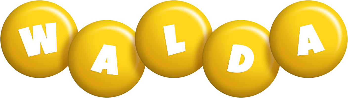 Walda candy-yellow logo