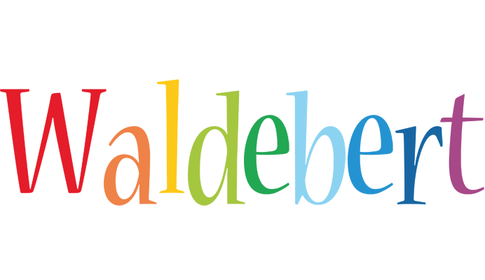 Waldebert birthday logo