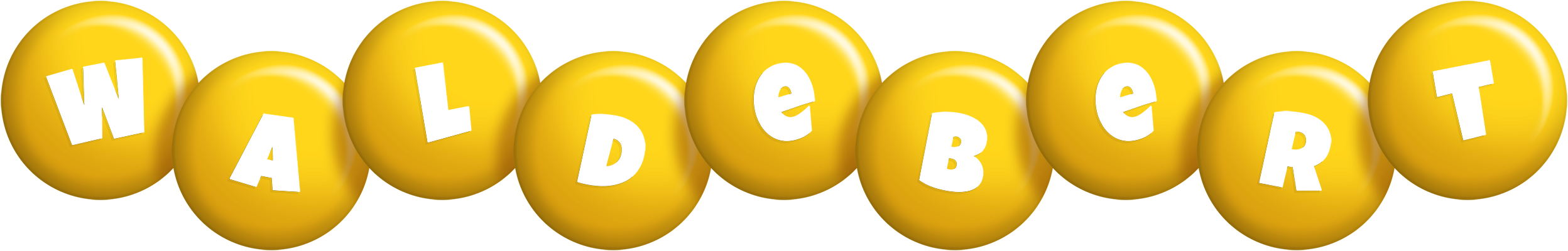 Waldebert candy-yellow logo