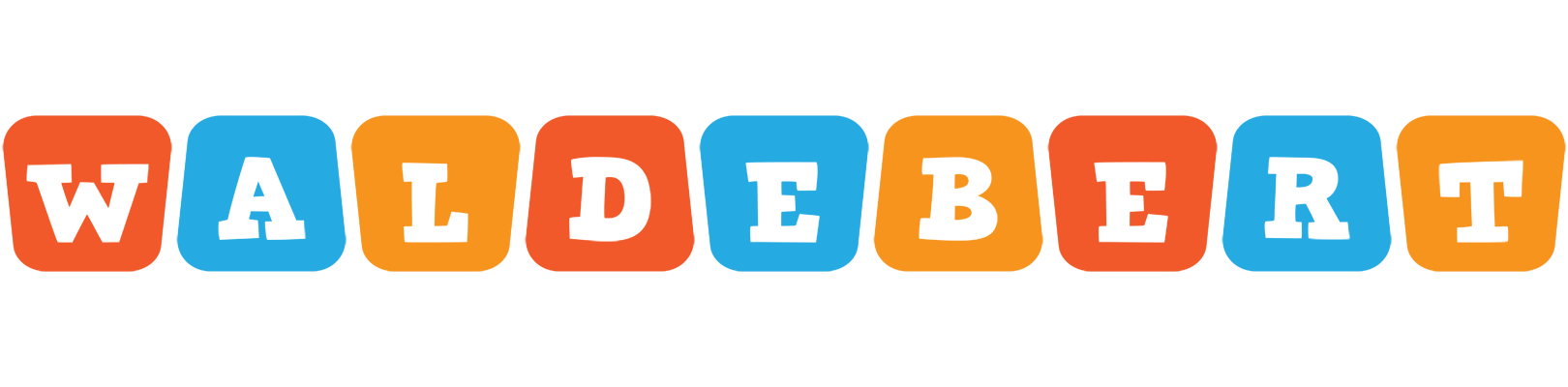 Waldebert comics logo
