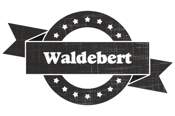 Waldebert grunge logo