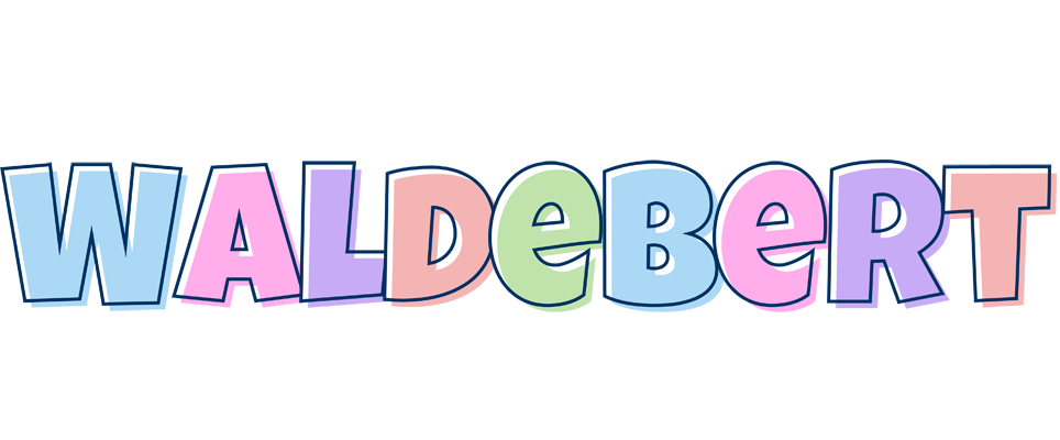 Waldebert pastel logo