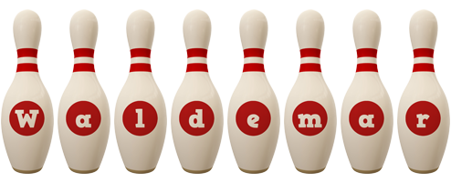 Waldemar bowling-pin logo