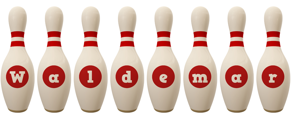 Waldemar bowling-pin logo