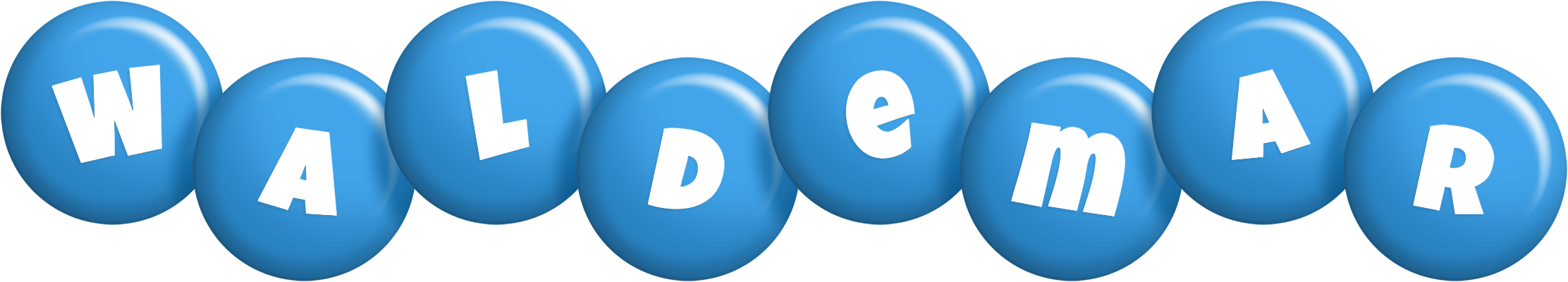 Waldemar candy-blue logo