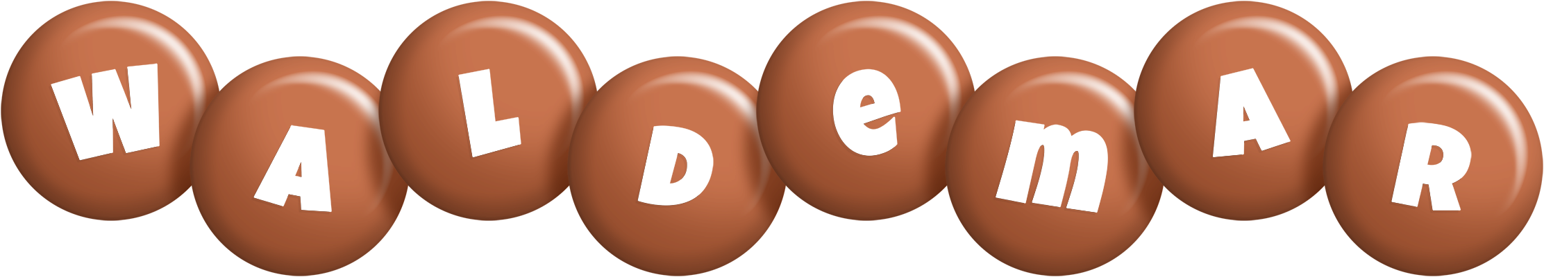 Waldemar candy-brown logo