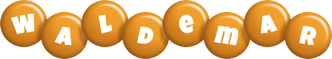 Waldemar candy-orange logo