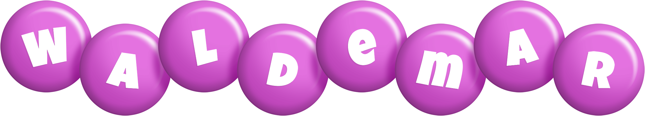 Waldemar candy-purple logo