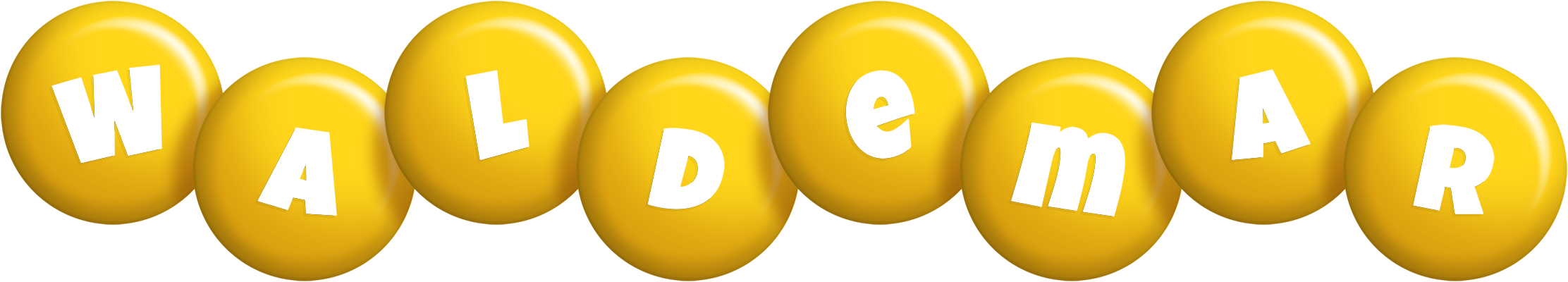 Waldemar candy-yellow logo