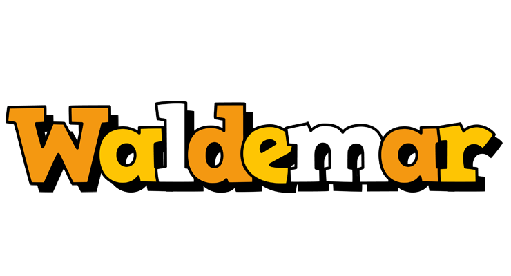 Waldemar cartoon logo