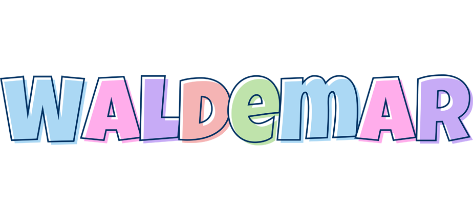 Waldemar pastel logo