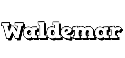 Waldemar snowing logo
