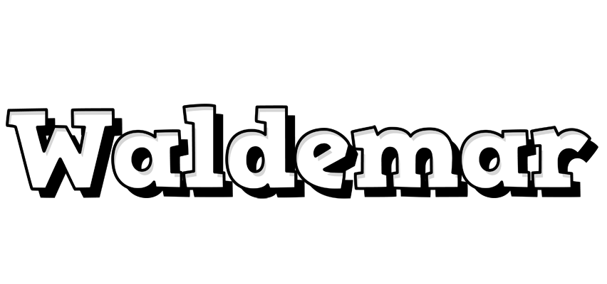 Waldemar snowing logo