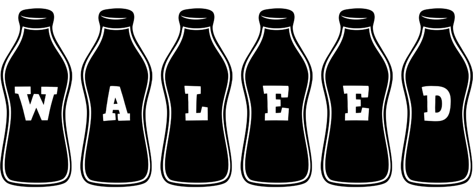 Waleed bottle logo