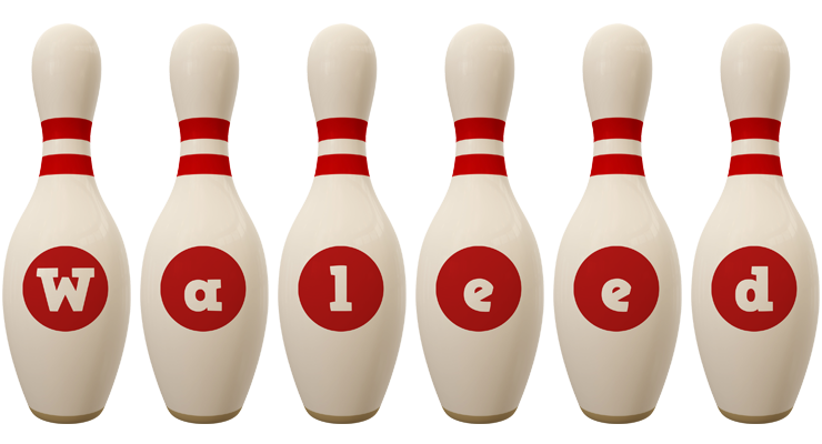 Waleed bowling-pin logo