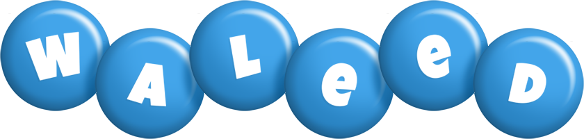Waleed candy-blue logo