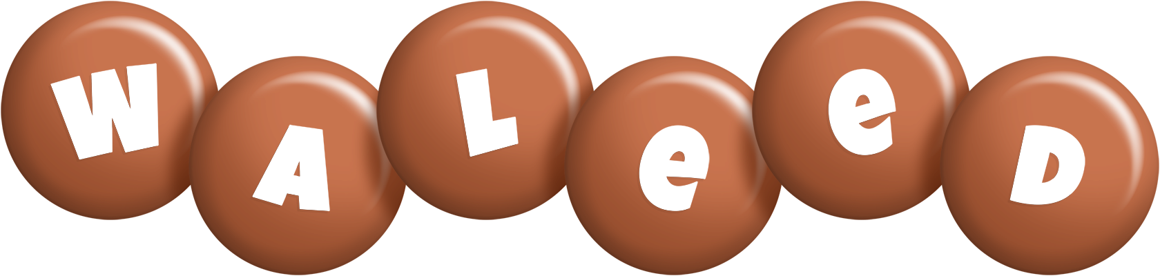 Waleed candy-brown logo