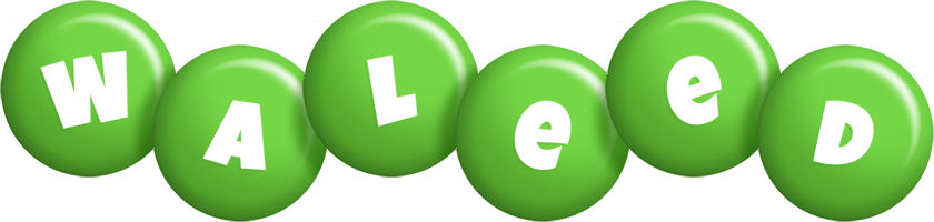 Waleed candy-green logo