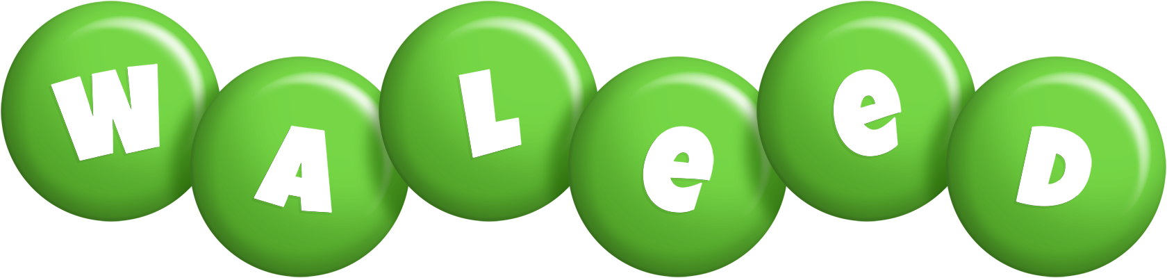 Waleed candy-green logo