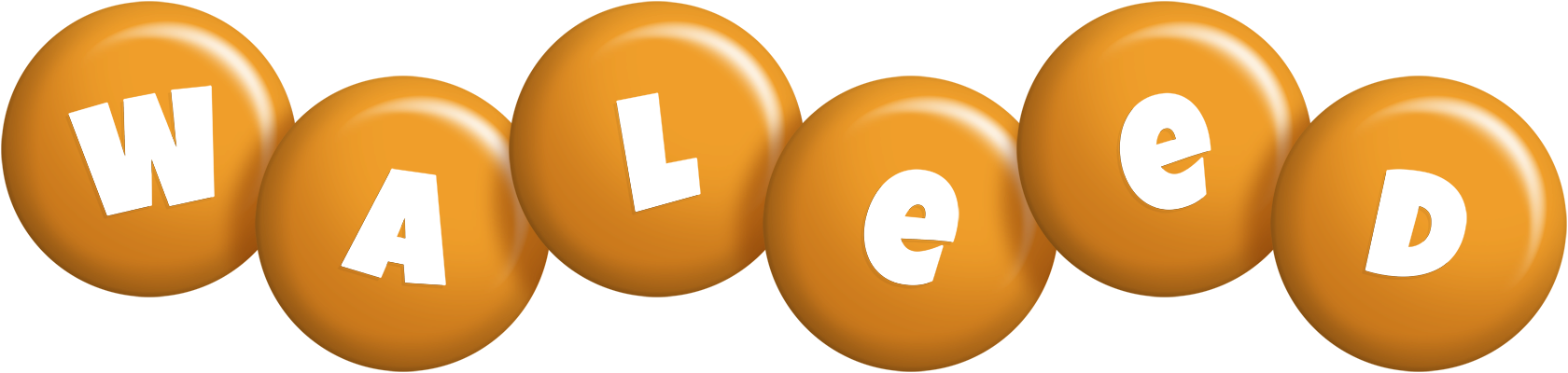 Waleed candy-orange logo