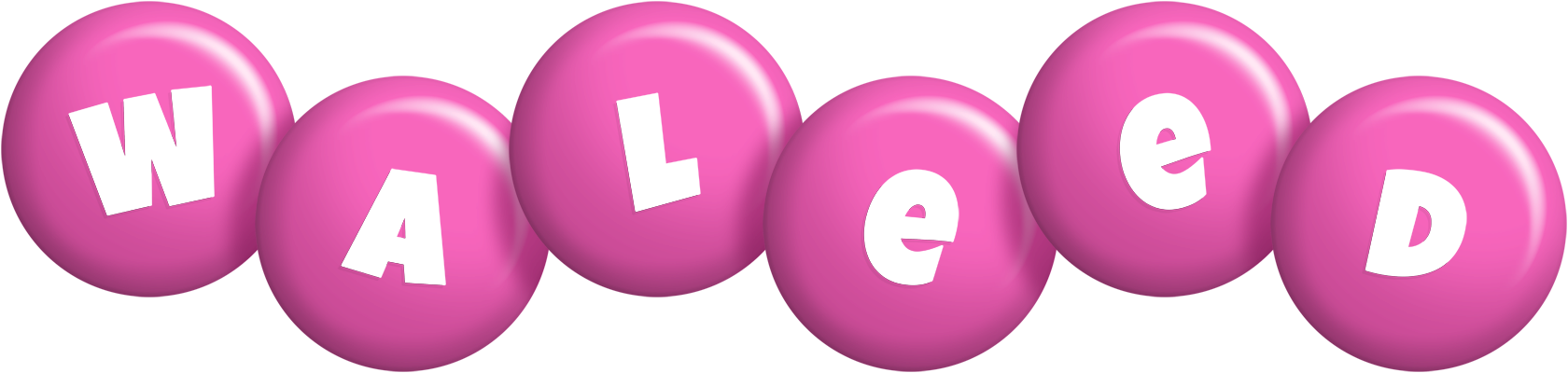 Waleed candy-pink logo