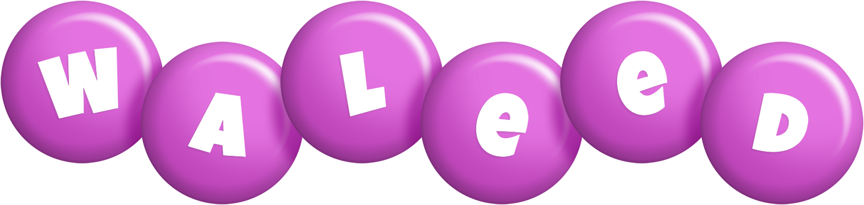 Waleed candy-purple logo