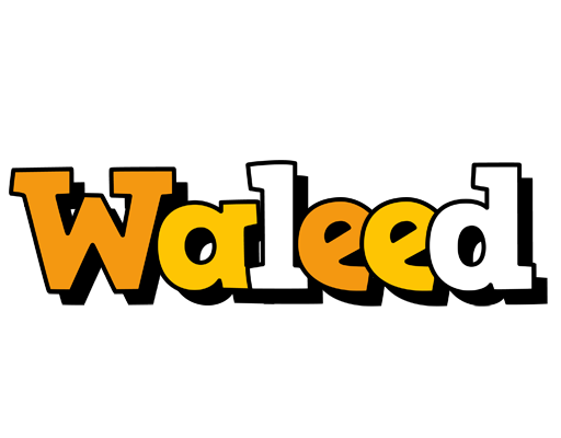 Waleed cartoon logo