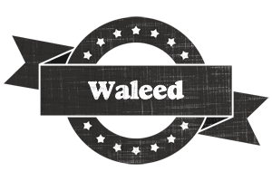 Waleed grunge logo