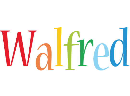 Walfred birthday logo