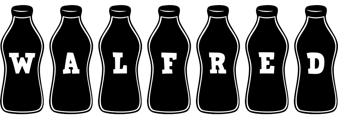 Walfred bottle logo
