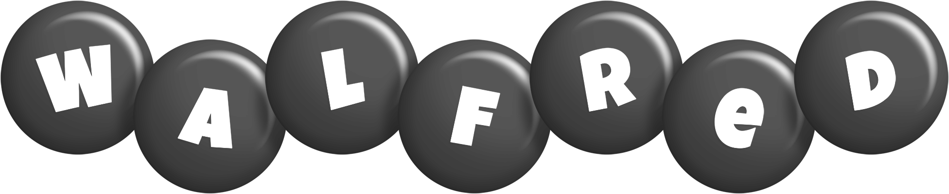 Walfred candy-black logo
