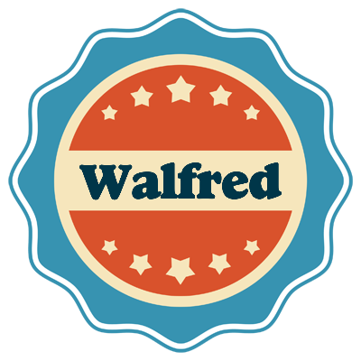 Walfred labels logo