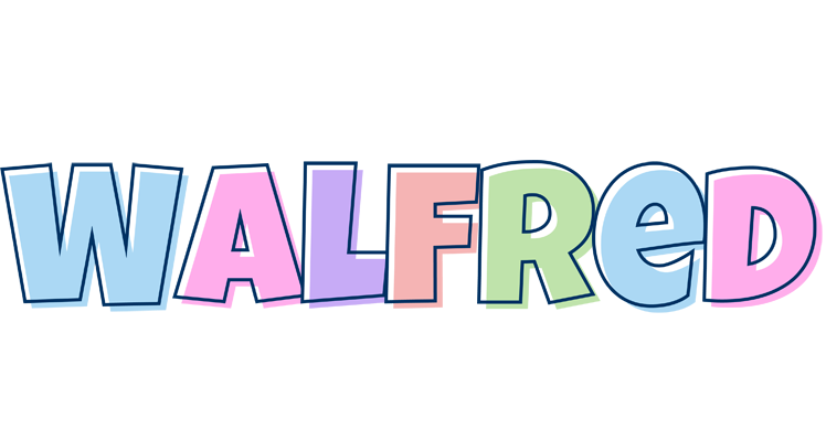Walfred pastel logo