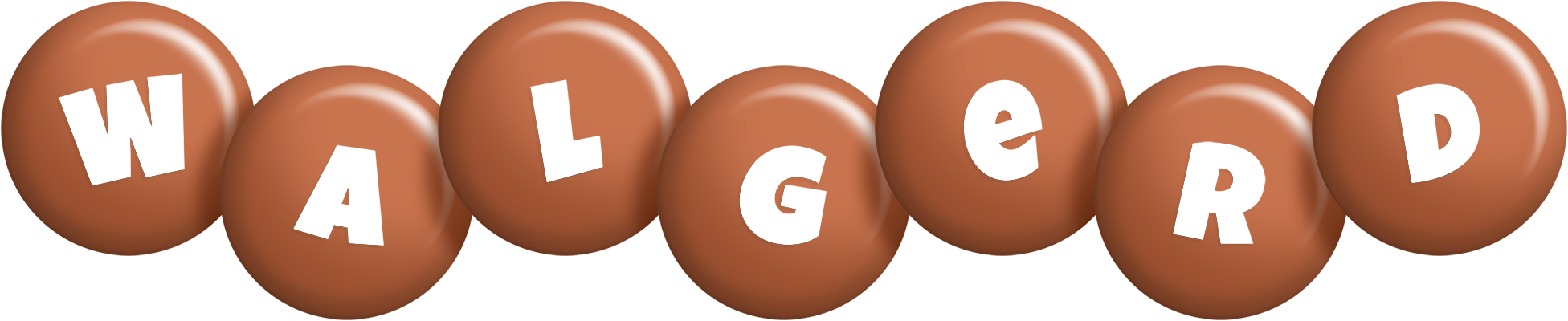 Walgerd candy-brown logo