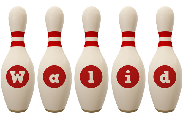 Walid bowling-pin logo