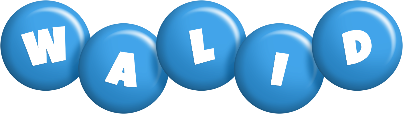 Walid candy-blue logo