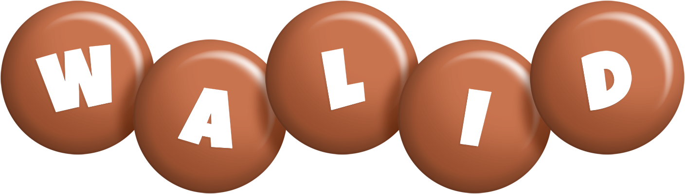 Walid candy-brown logo