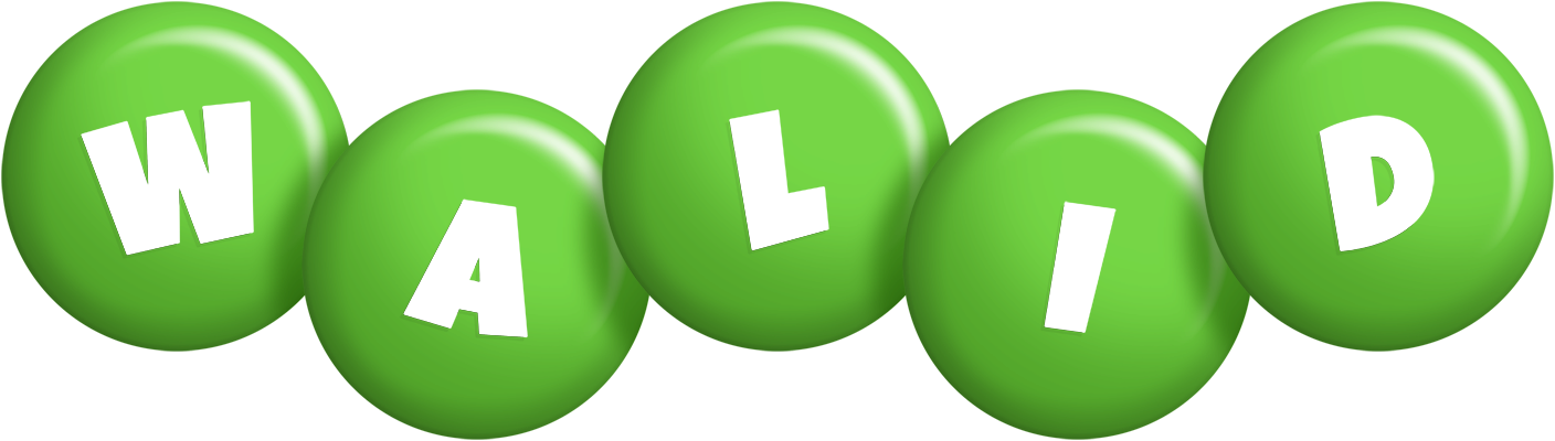 Walid candy-green logo
