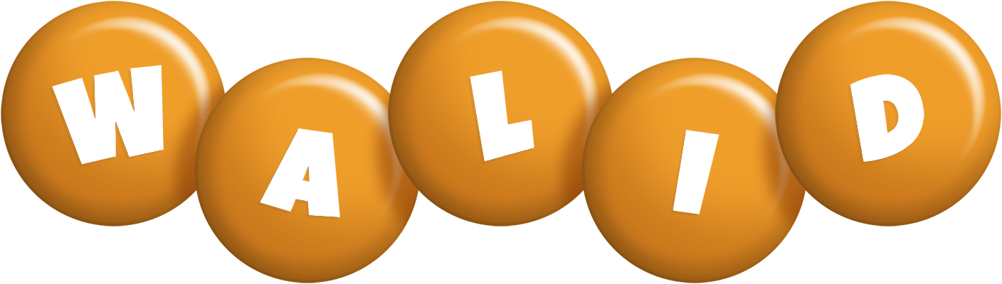 Walid candy-orange logo
