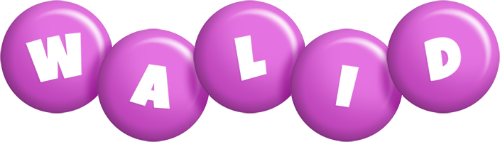 Walid candy-purple logo