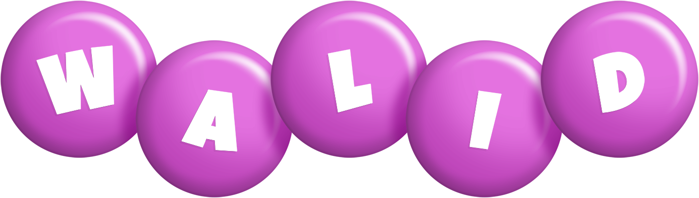 Walid candy-purple logo