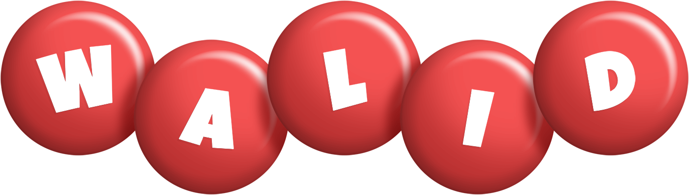Walid candy-red logo