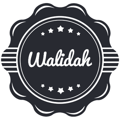 Walidah badge logo
