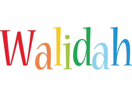 Walidah birthday logo