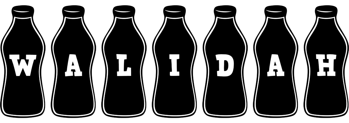 Walidah bottle logo